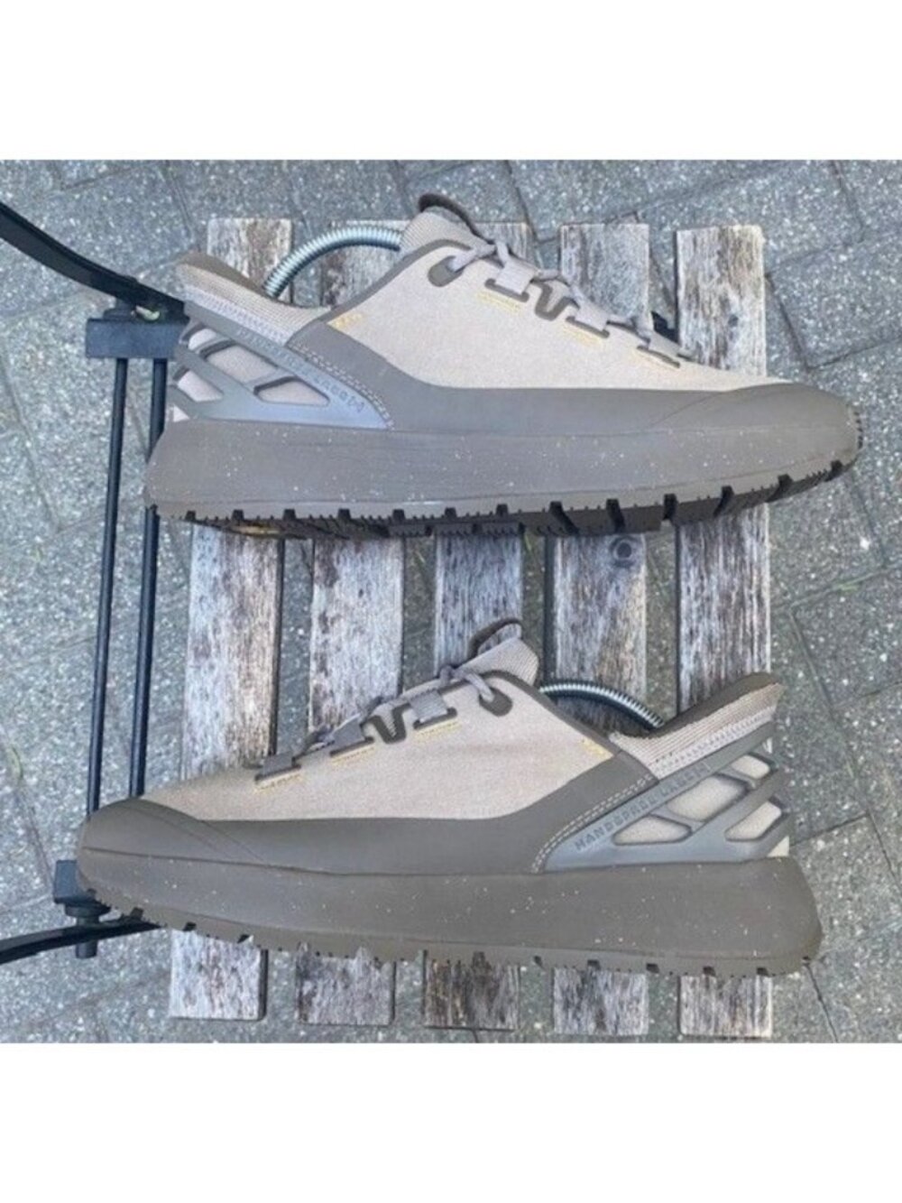 Kizik Wasatch Hiking Shoes Men's Size US 10 Handsfree Sneakers 'Tumbleweed' MINT